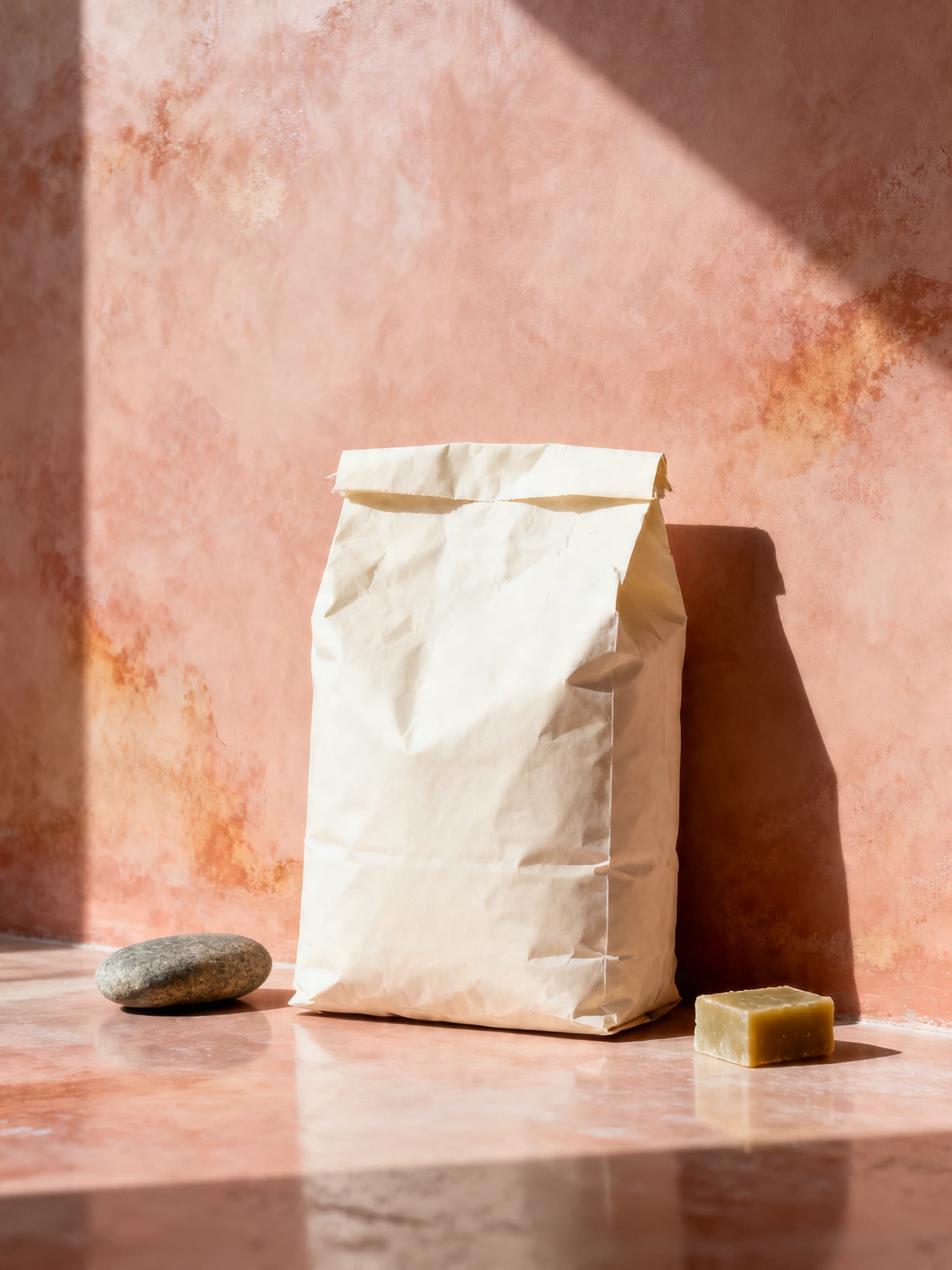 Tadelakt Natural — Moroccan burnished lime plaster — naturally waterproof, traditionally beautiful.