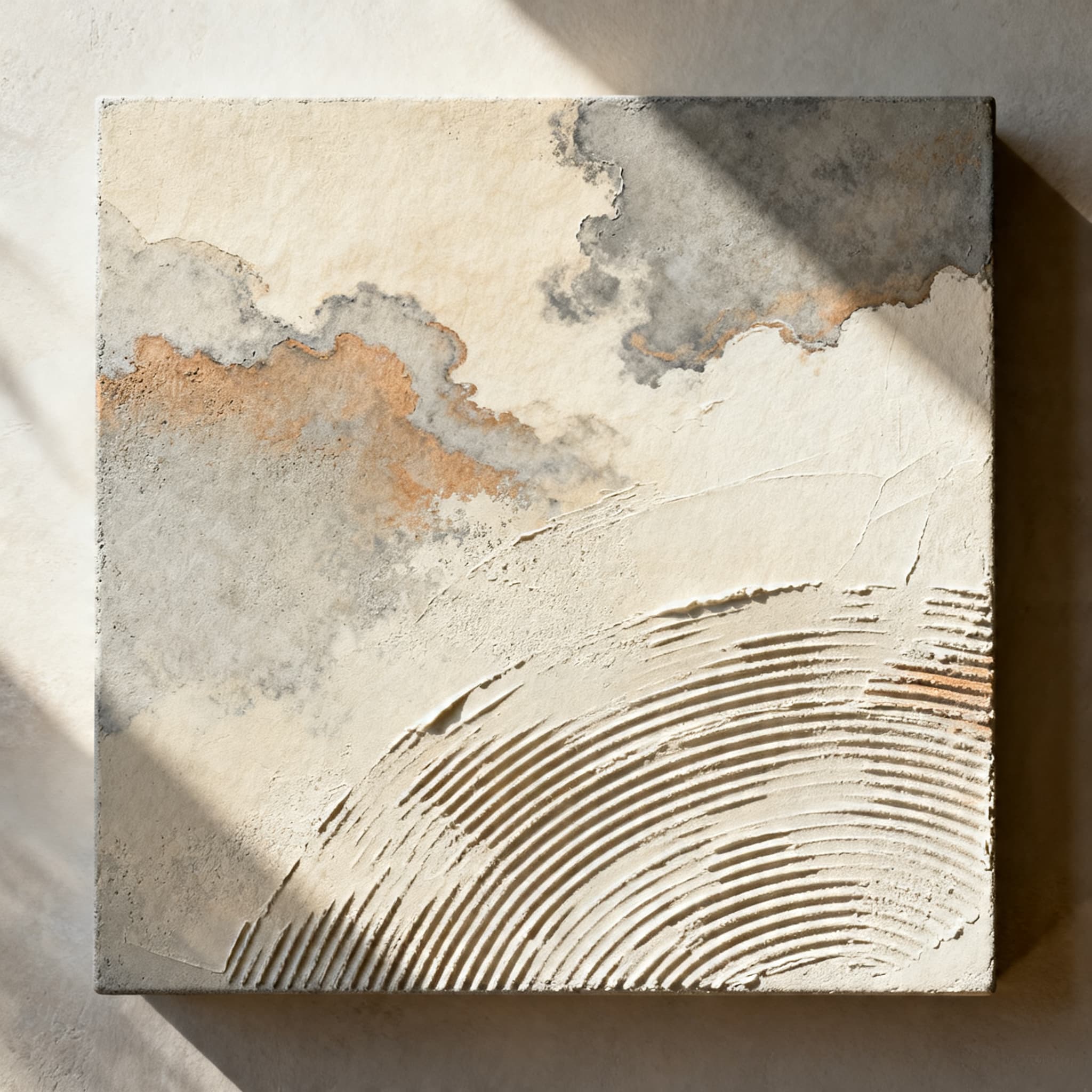 Fine grey microcement texture sample